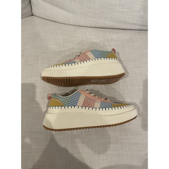 Nicole Miller Brita Multi Color Platform Sneakers Size 9 New Spring Color - Picture 2 of 7